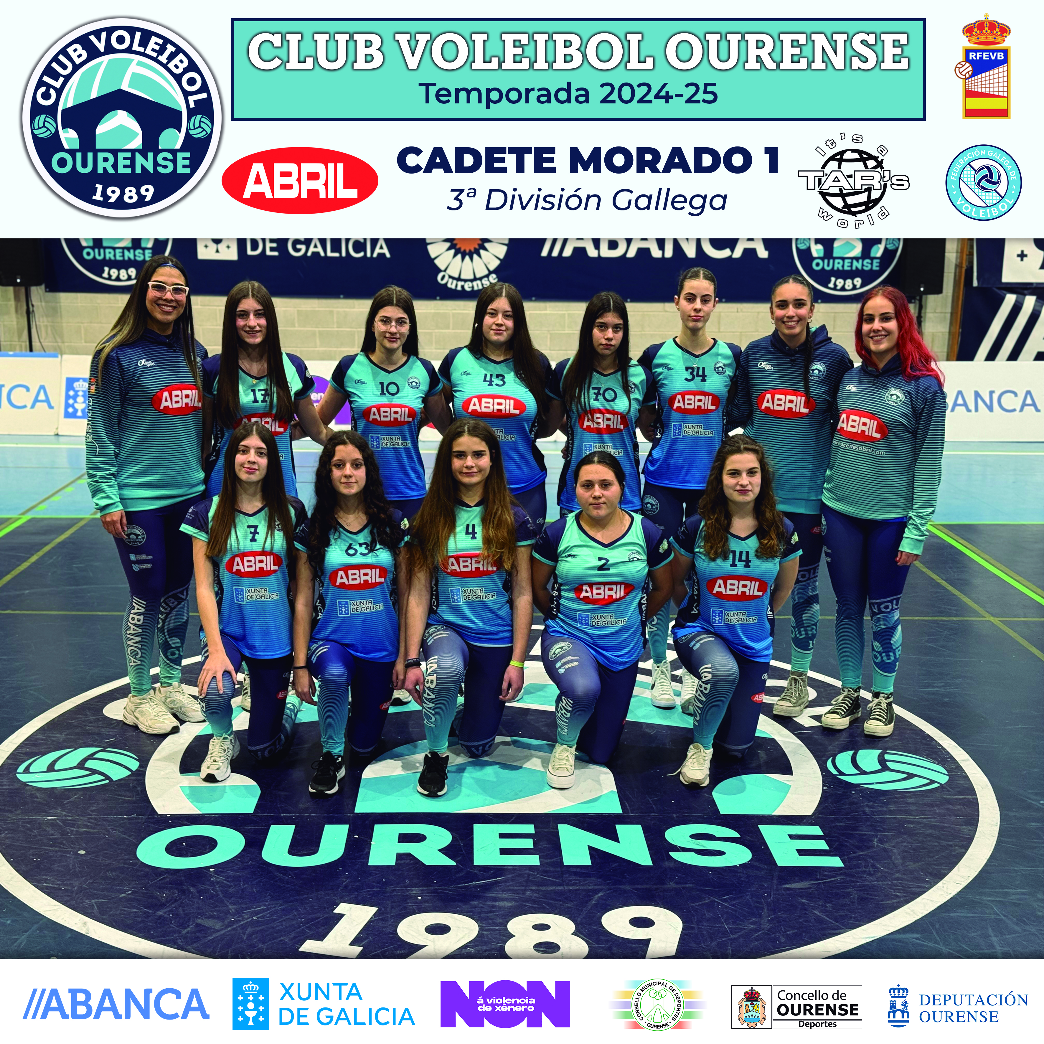 equipo Cadete morado 1 femenio
